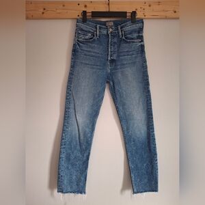 Mother Denim The Tomcat Ankle Fray High Rise Size 27